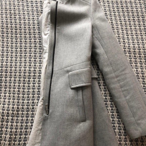 ZARA Grey Overcoat - Picture 3 of 6